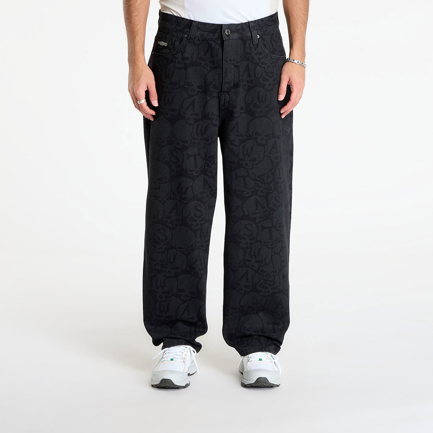 Nohavice Wasted Paris Skull Pattern Bury Casper Pants Čierna | WP_000329, 0