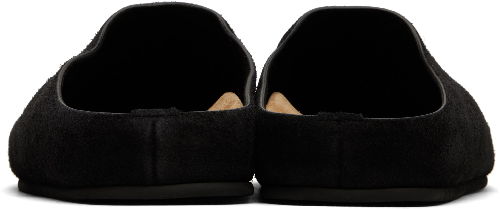 The Row Hugo Suede Slides