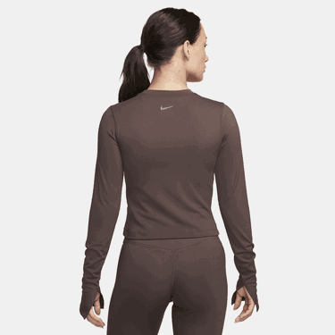 Tričko Nike Fitted Dri-FIT Long Sleeve Top Hnedá | FQ2148-237, 1