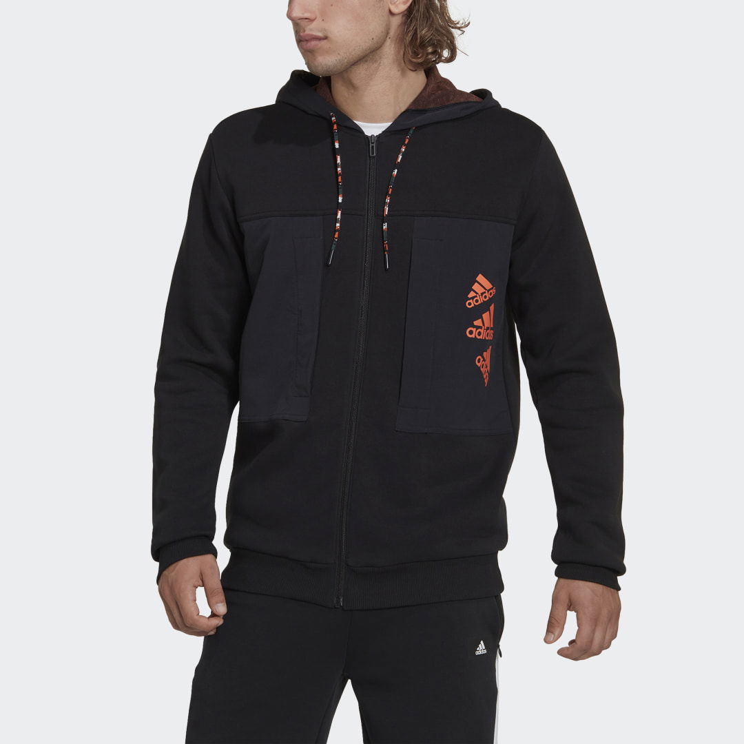 Essentials BrandLove Fleece Full-Zip Hoodie