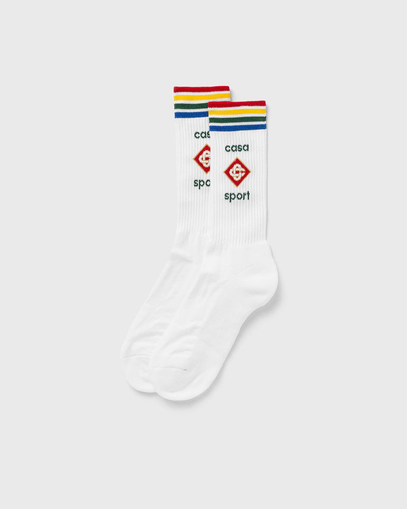 Ponožky Casablanca UNISEX PRINTED SOCKS Biela | AF24-ACC-010-03