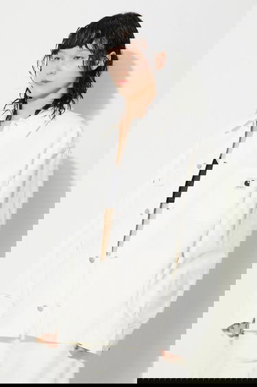 Bunda Carhartt WIP OG Michigan Coat Oversize Denim Jacket Biela | I031570.0DJ02, 3