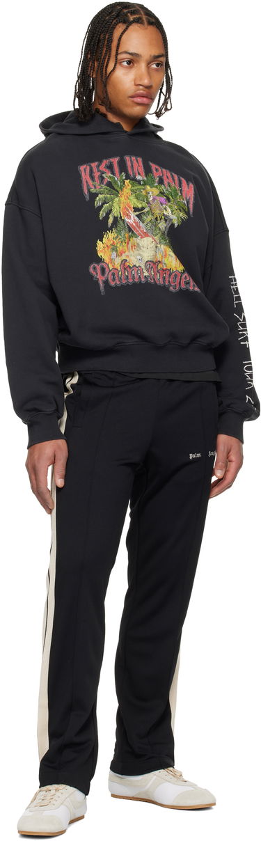 Mikina Palm Angels 'Rest In Palm' Hell Surf Tour 23 Loose Hoodie Čierna | PMBB17IF25FLE0011084, 3