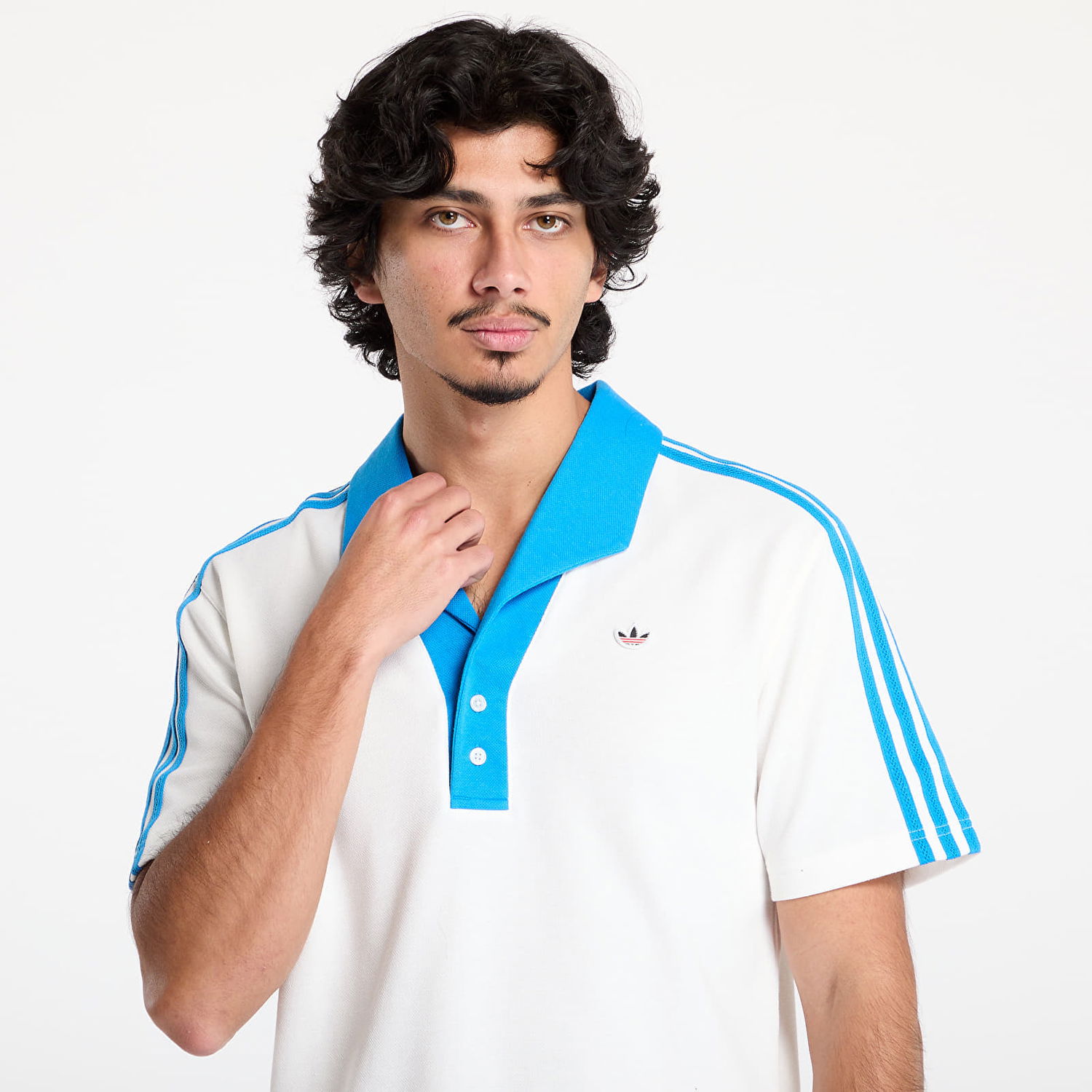 Polo tričko adidas Originals Short Sleeve Polo Shirt Biela | JE9585, 1
