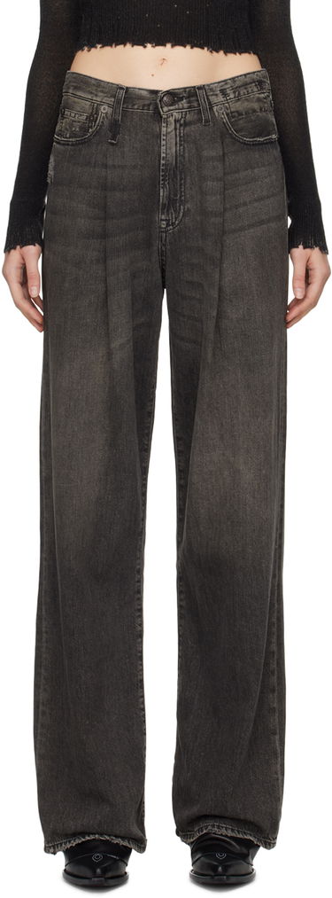 Džínsy R13 R13 Damon Pleated Jeans Šedá | R13W3147-D019A, 0