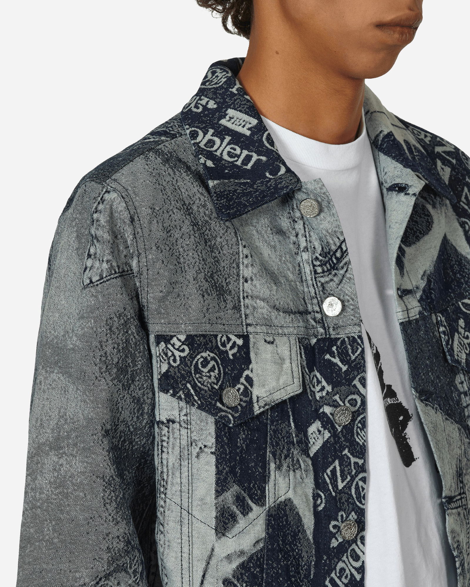 Patchwork Jacquard Trucker Jacket