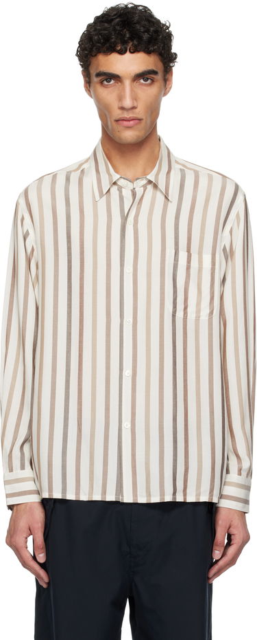 Košeľa WACKO MARIA WACKO MARIA Striped Regular Collar Shirt Béžová | 25SSE-WMS-RC01, 0
