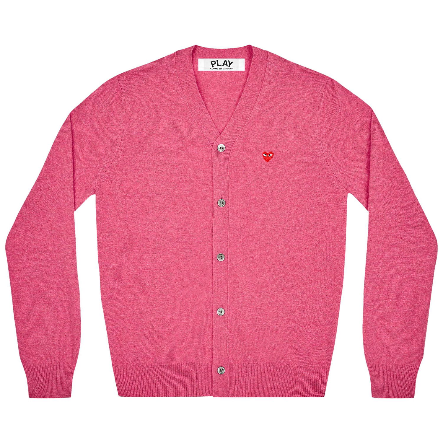 Sveter Comme des Garçons PLAY Small Heart Cardigan Ružová | AZ N080 051 4, 1