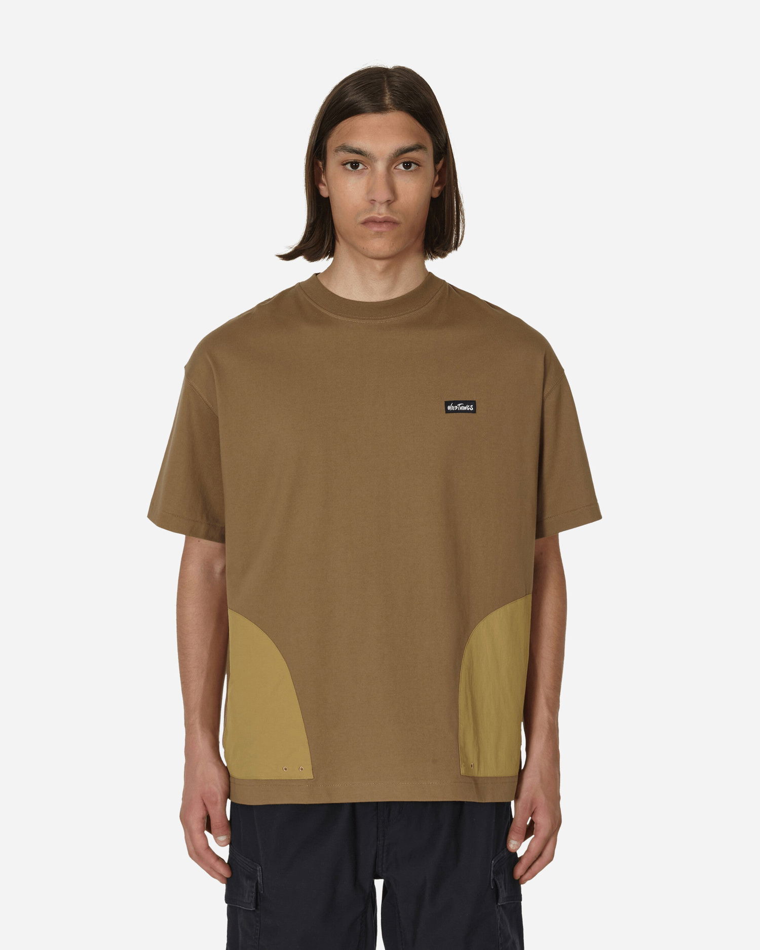 Tričko Wild things Low Pocket T-Shirt Oranžová | WT231-013 SAND, 1