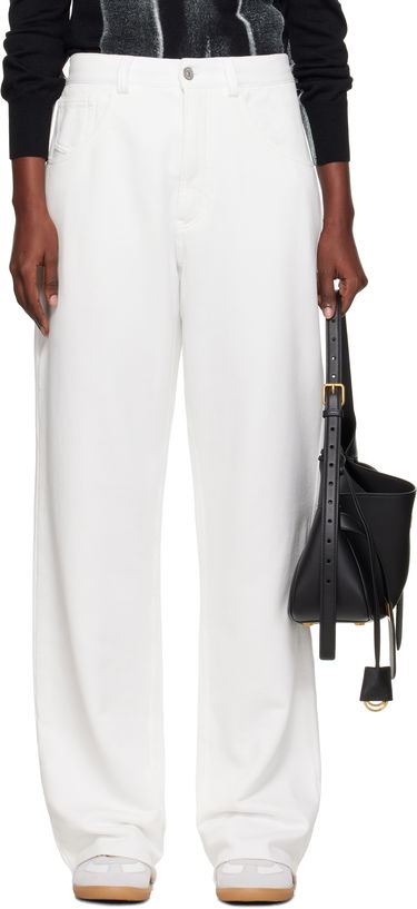 Nohavice Maison Margiela MM6 Maison Margiela Brushed Sweat Jersey Trousers Biela | S52KA0548 M25014, 0