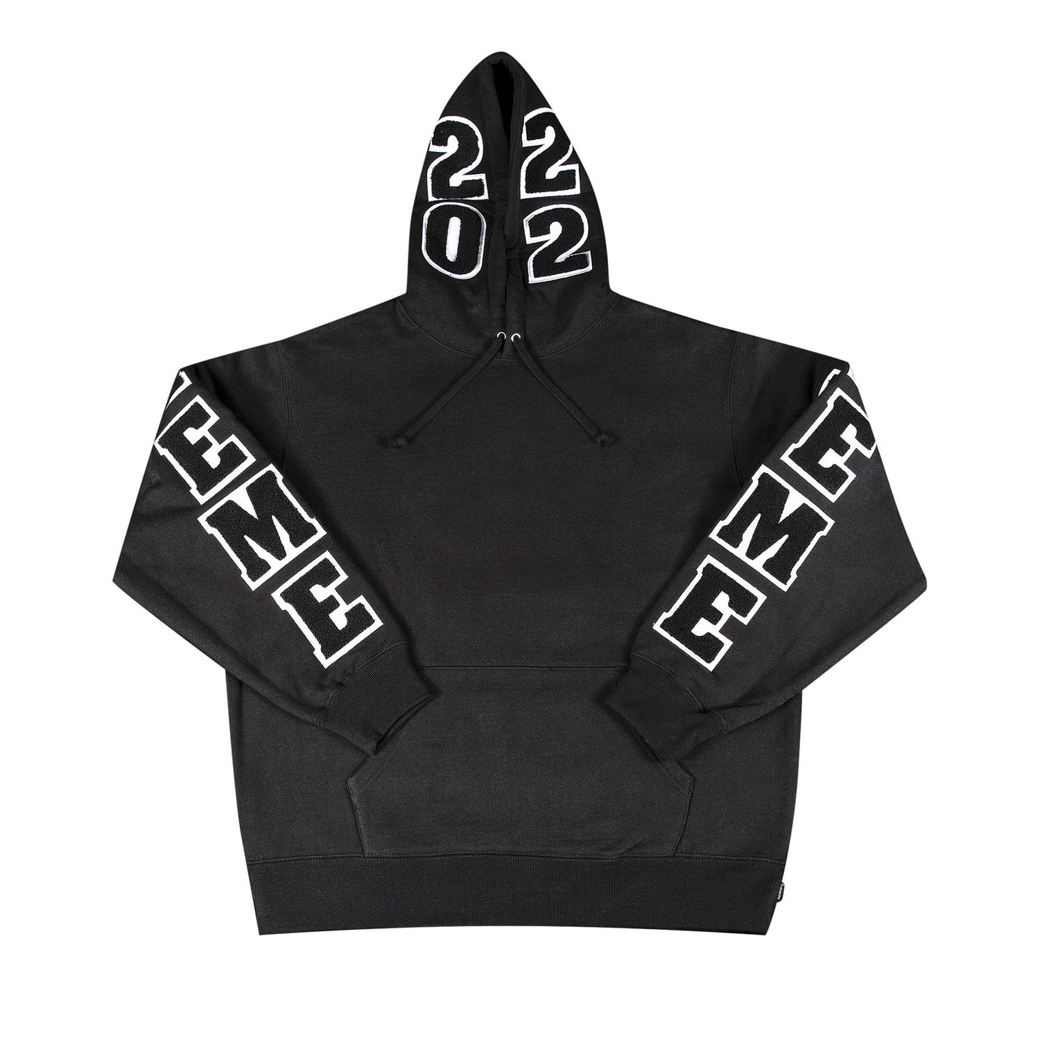 Mikina Supreme Team Chenille Hooded Sweatshirt Čierna | SS22SW5 BLACK, 1