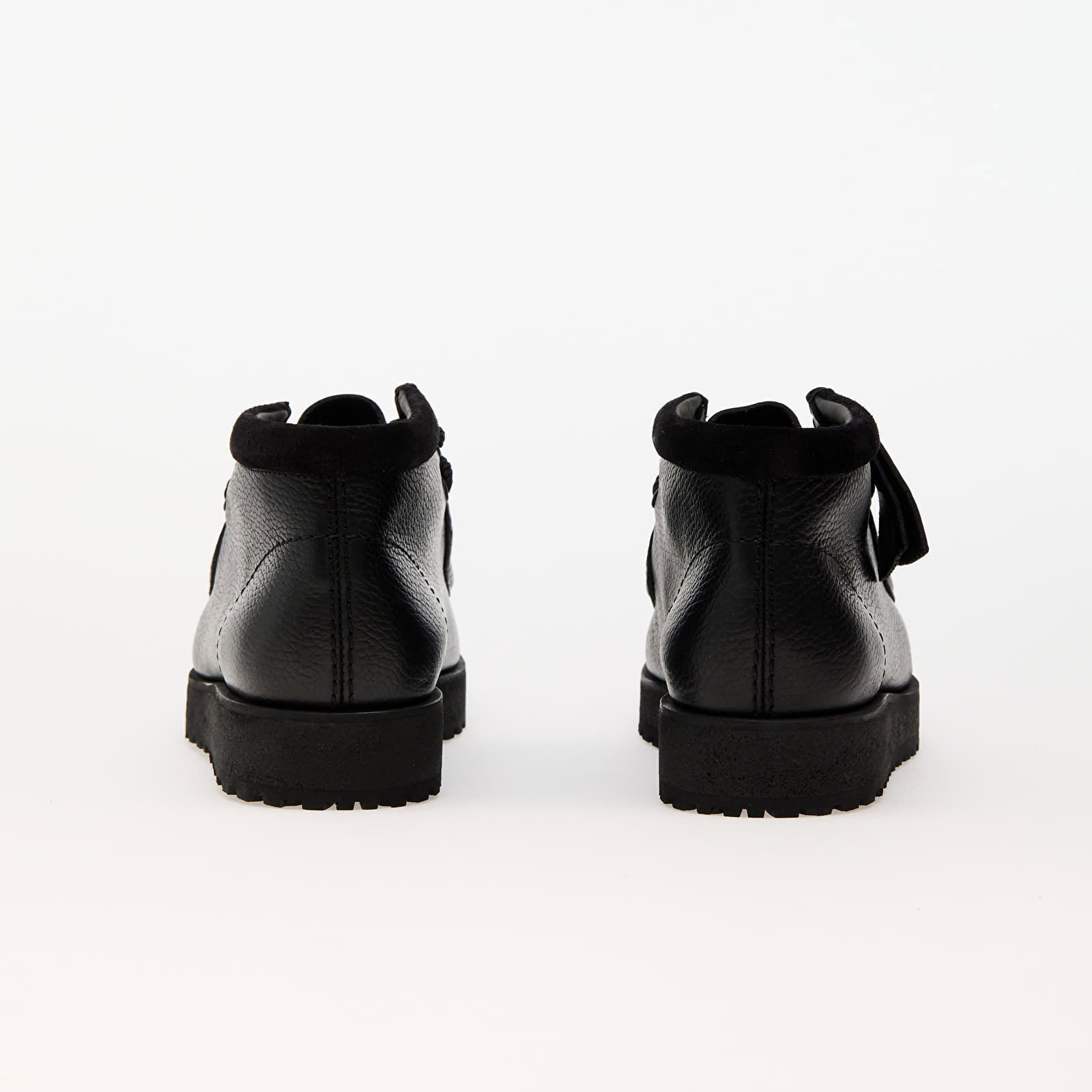 Wallabee Scout Black Leather