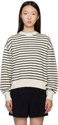 ANINE BING Dean Striped Sweatshirt