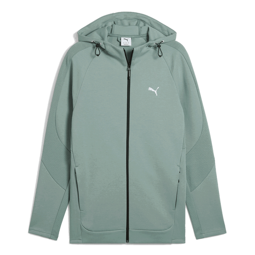 Mikina Puma EVOSTRIPE Full-Zip Hoodie Zelené | 684613-30