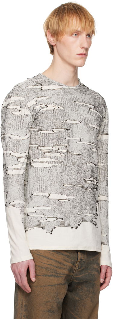 Tričko Diesel Diesel K-Cadmo Long Sleeve T-Shirt Biela | A18119-0AFBV-129, 1