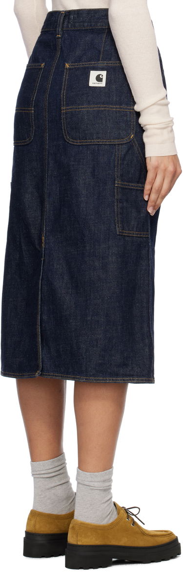 Sukňa Carhartt WIP Single Knee Denim Skirt Modrá | I034224_8, 3