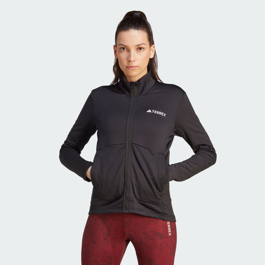 Bunda adidas Performance Terrex Multi Light Fleece Full-Zip Jacket Čierna | IB1814, 1