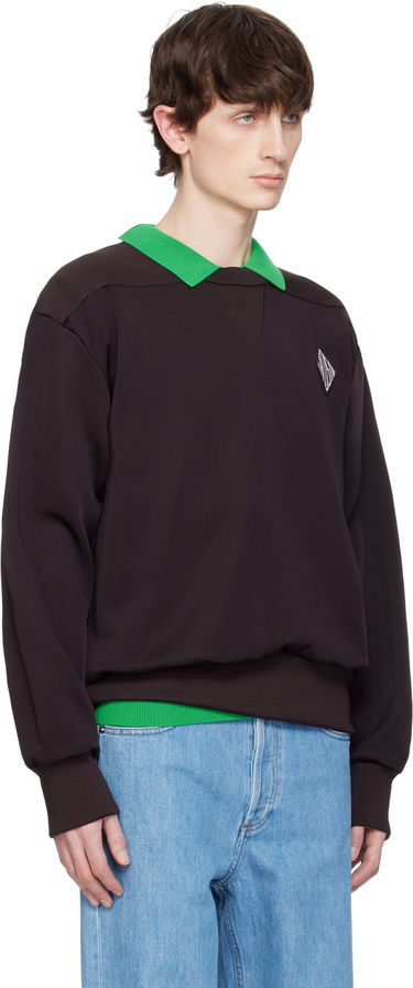 Sveter Lacoste Lacoste Runway Badge Sweatshirt Hnedá | SH6761, 1