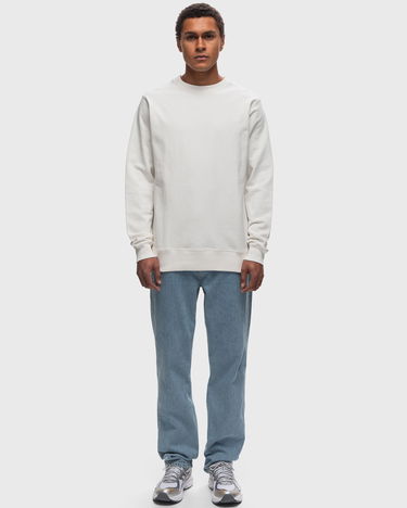 Mikina BSTN Basic Ribbed Crewneck Sweatshirt Biela | BEASTIN-PLAIN19-UND-30, 2