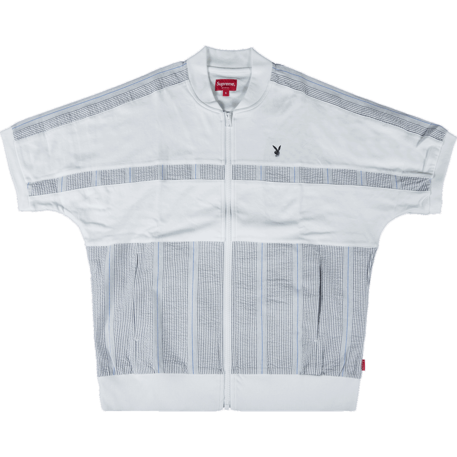 Polo tričko Supreme Playboy x Leisure Zip Up Top Biela | SS19KN54 WHITE, 0