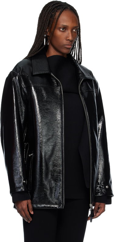 Bunda Courrèges Oversized Vinyl Jacket Čierna | 425CBL322VY0014, 1
