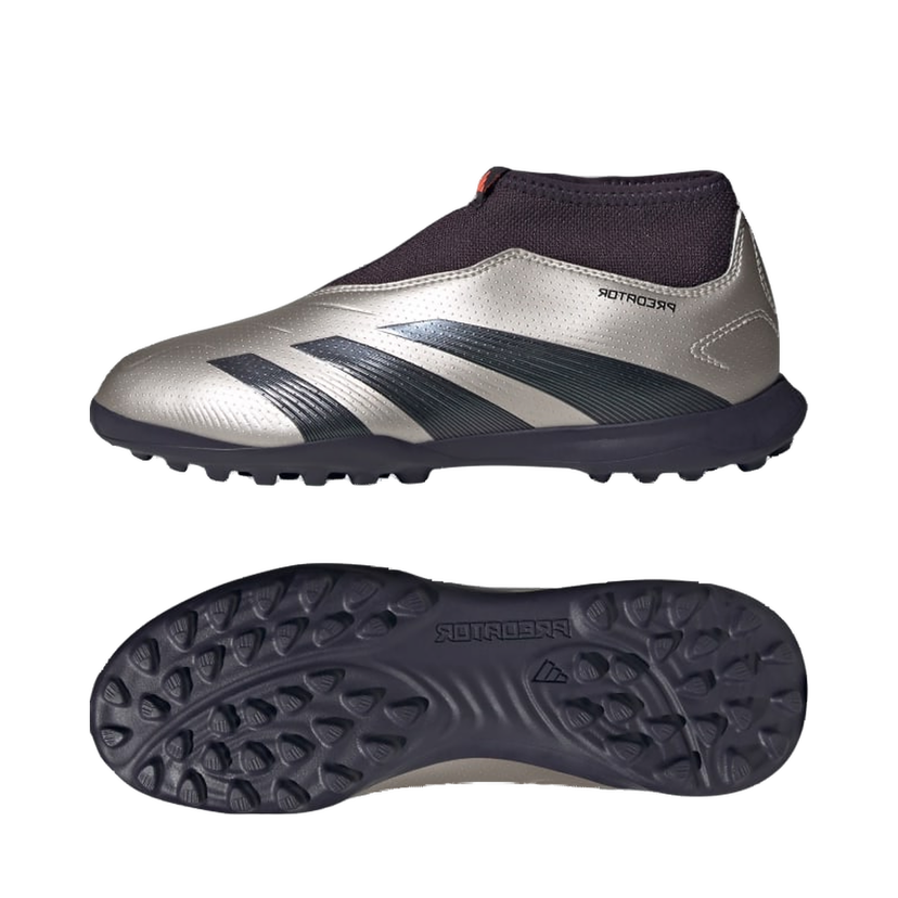 Tenisky a topánky adidas Performance Predator League Laceless Turf Kids Metalická | IF6428