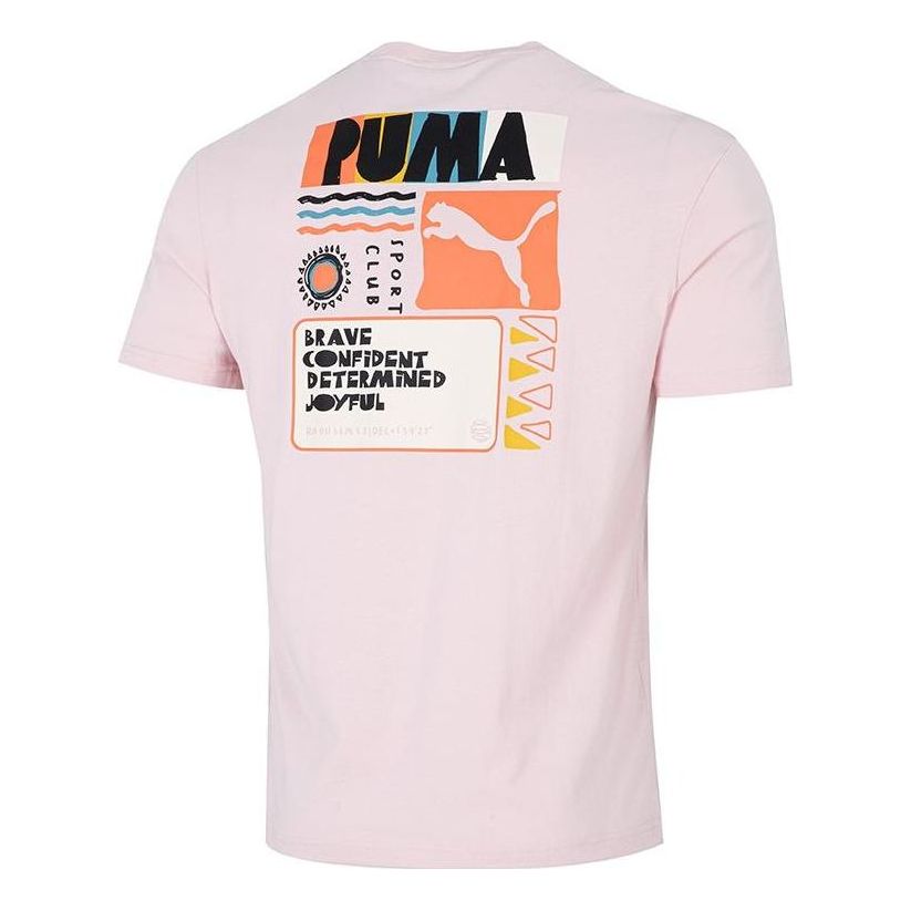Tričko Puma Relaxed Graphic Print T-Shirt Ružová | 536926-16