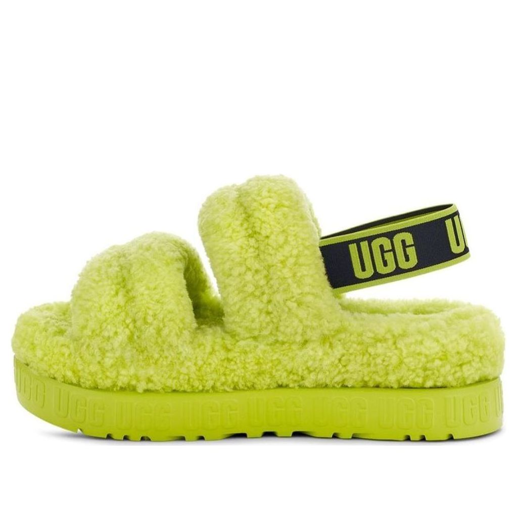 Tenisky a topánky UGG Oh Fluffita Platform Sandals Zelené | 1120876-KLM, 0