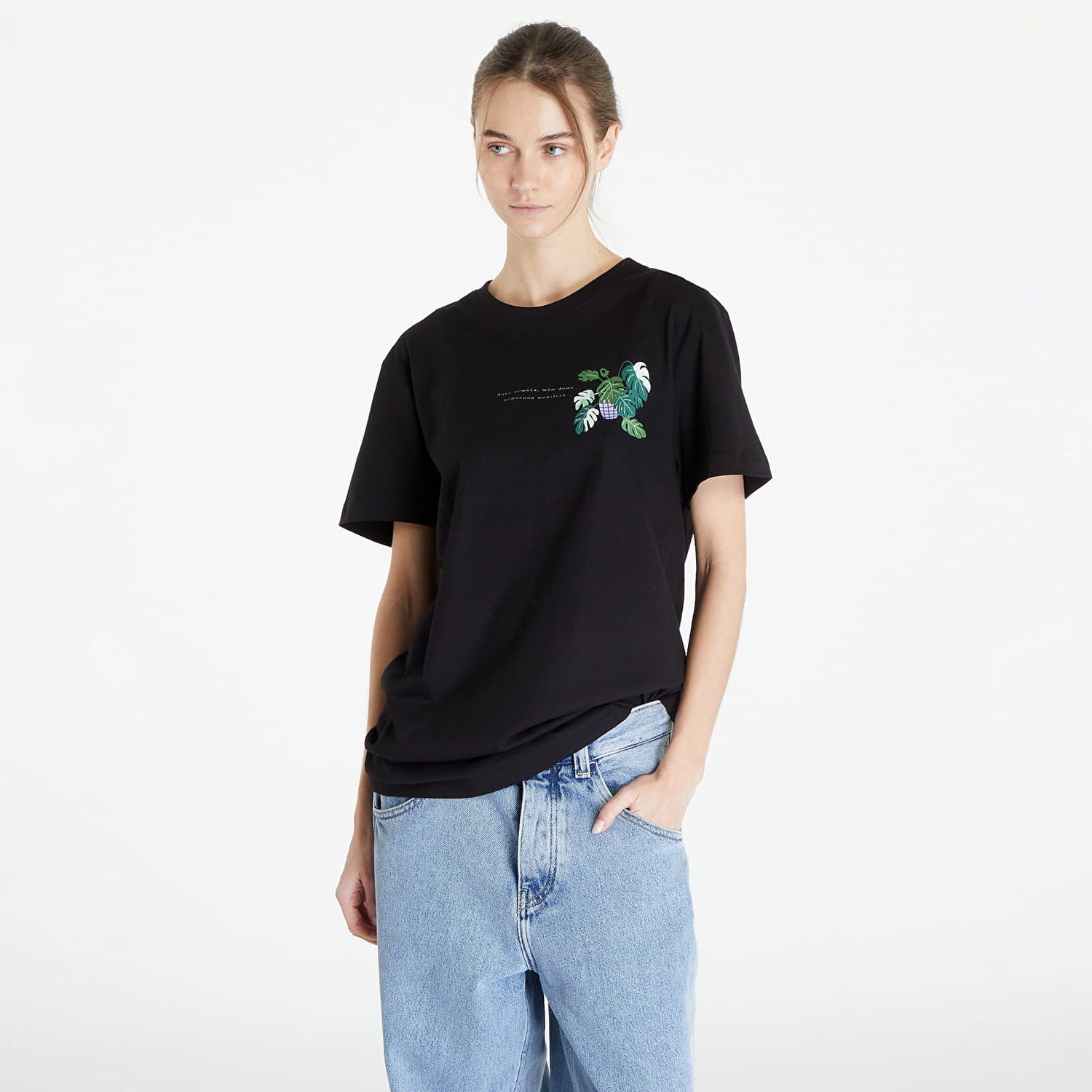 Tričko Queens Mám Doma Nemocnou Monsteru T-Shirt Čierna | QNS_040, 0