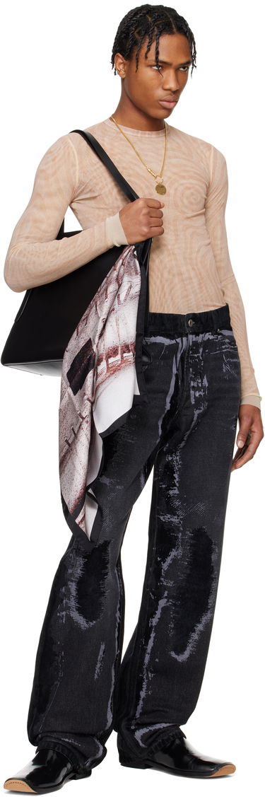 Tričko Jean Paul Gaultier Jean Paul Gaultier 'The Spirale' Long Sleeve T-Shirt Béžová | 25/34-F-TO270-T587-2026, 4