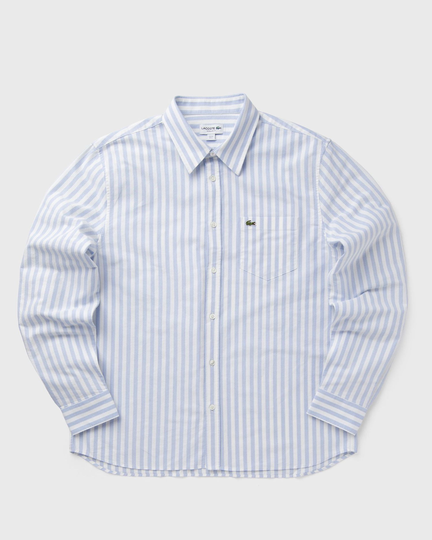 Košeľa Lacoste Regular Fit Striped Oxford Cotton Modrá | CH5623-E7B, 0