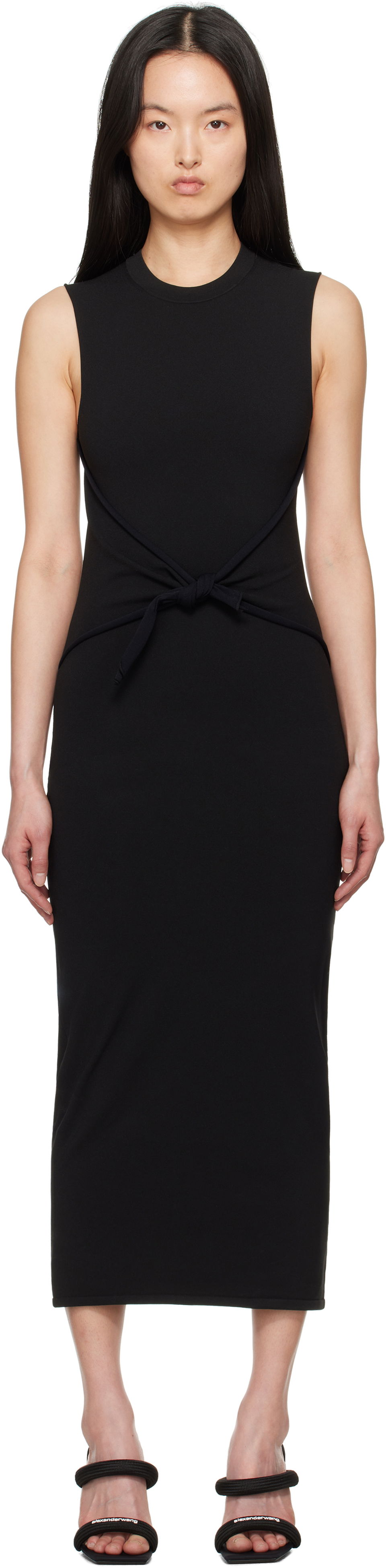 Šaty Alexander Wang Alexander Wang Pre-Styled Bodycon Maxi Dress Čierna | 1KC2256052, 0