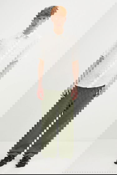 Nohavice Carhartt WIP Albert Pant Pleated Wide-Leg Chinos Zelené | I034804.66702, 4