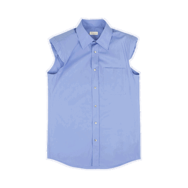 Košeľa Dries Van Noten Casual Padded Sleeveless Shirt Modrá | 95 DVN 1052, 0