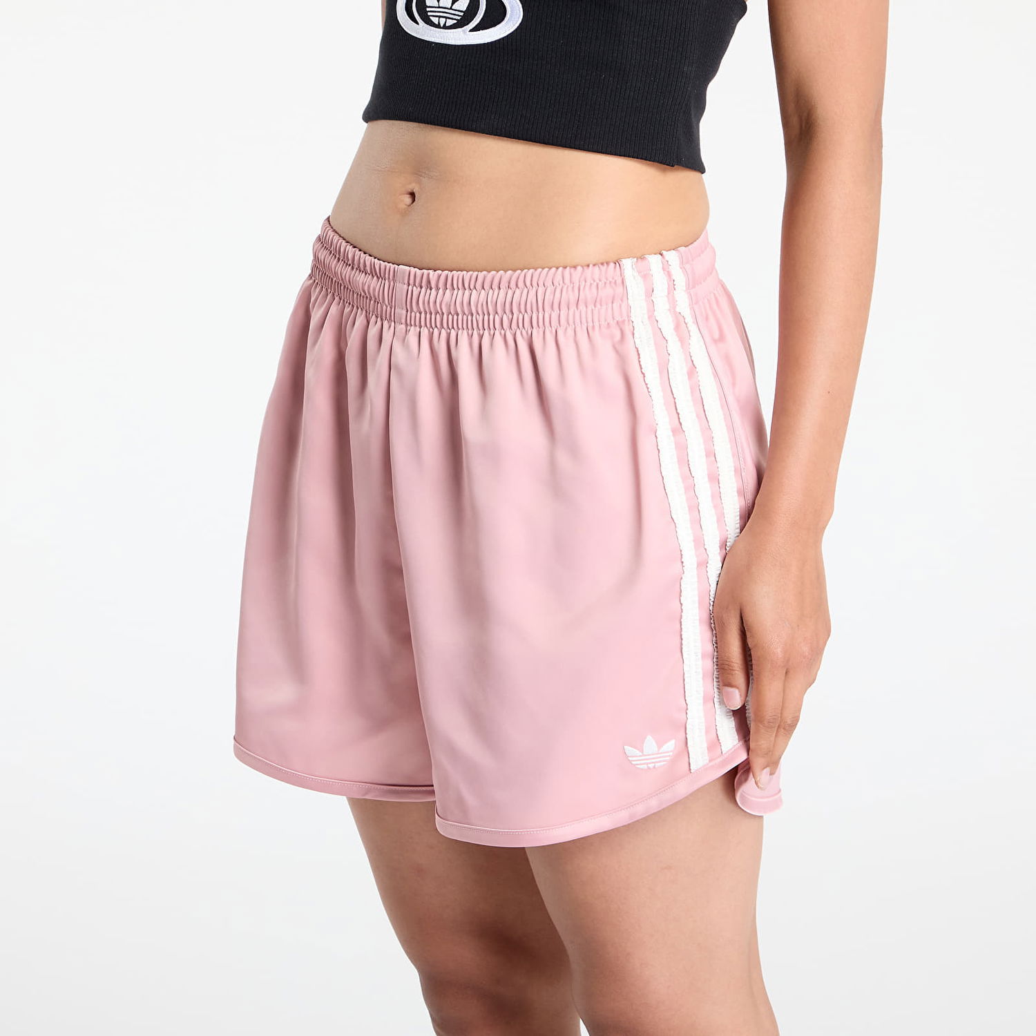 Šortky adidas Originals adidas Originals Satin Ruffle 3-Stripes Shorts Ružová | KC8818, 1