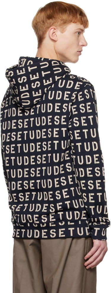 Mikina Études Stencil Allover Print Hoodie Modrá | H22MM264OC16DB, 2