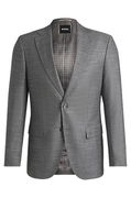 Slim-Fit Patterned Stretch Suit Jacket