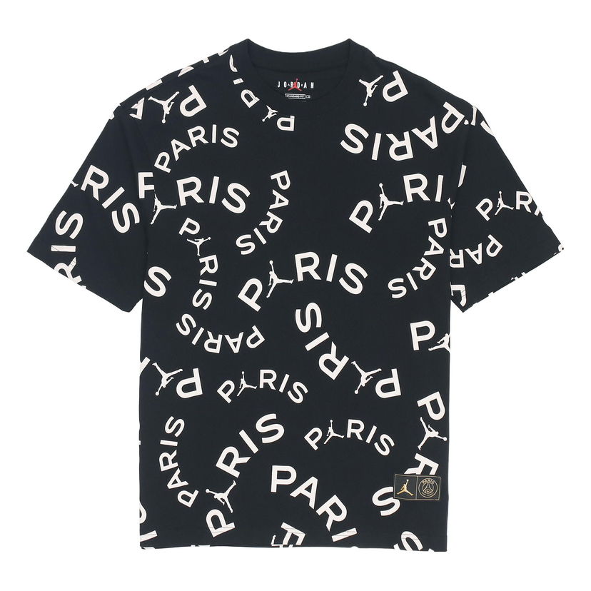 Tričko Jordan Jordan x Paris Saint-Germain Alphabet Print T-Shirt Čierna | CK9788-010