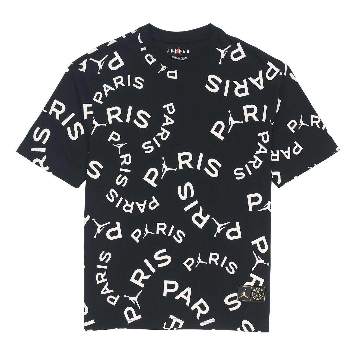 Tričko Jordan Jordan x Paris Saint-Germain Alphabet Print T-Shirt Čierna | CK9788-010, 0
