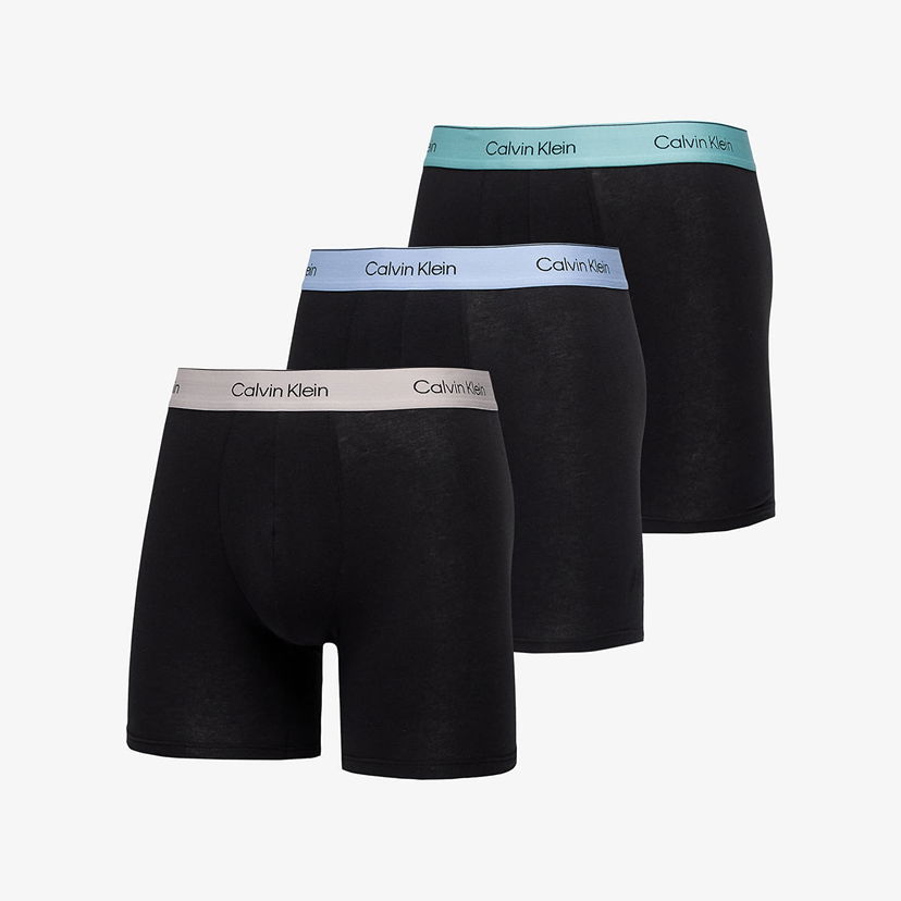 Boxerky CALVIN KLEIN Extra-soft Cotton Stretch Boxer Brief 3-Pack Black Čierna | NB3964A U2Y