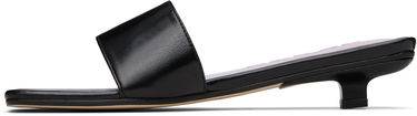 Starostlivosť o obuv BY FAR BY FAR Ceni Creased Leather Heeled Sandals Čierna | MWFHO014LL002BK001PL, 2