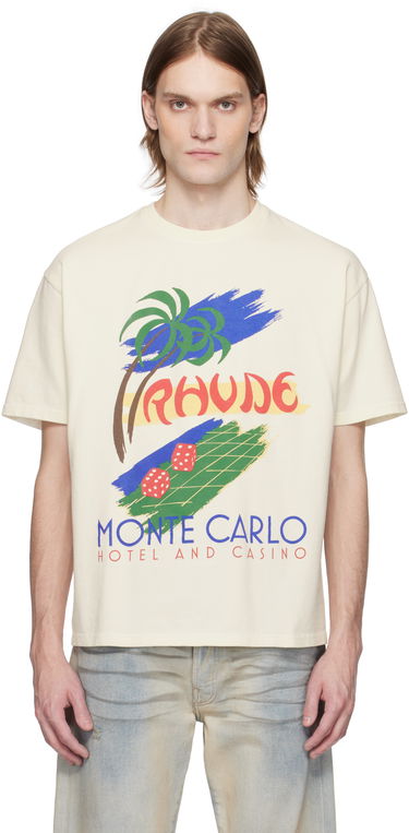 Tričko Rhude Rhude Roulette Graphic T-Shirt Béžová | RHSS25TT02012, 0