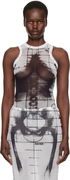 Jean Paul Gaultier 'The Squeletor' Printed Bodysuit