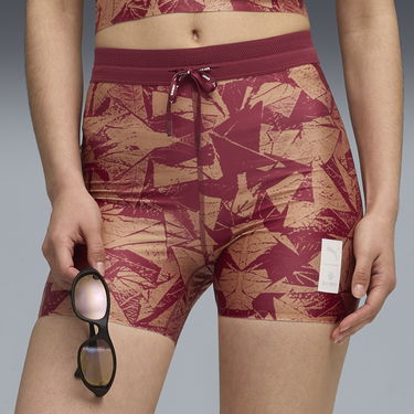 Šortky Puma PUMA x SAYSKY Geometric Pattern Short Running Tights Vínová | 527834_90, 2