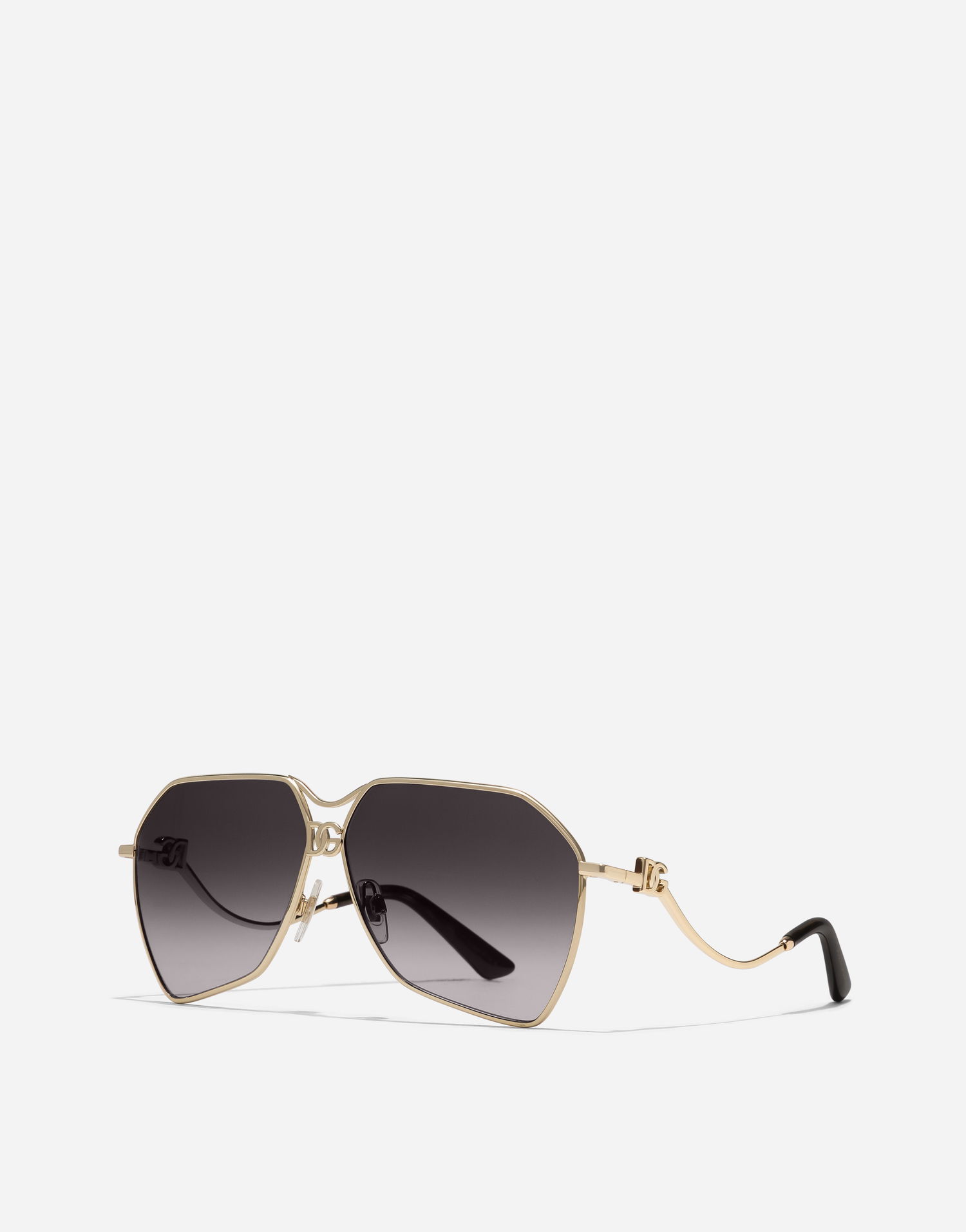 Slnečné okuliare Dolce & Gabbana Dg Filo Geometric Metal-Frame Gradient Lens Sunglasses New Arrivals Onesize Metalická | VG2326VM2799V000, 1