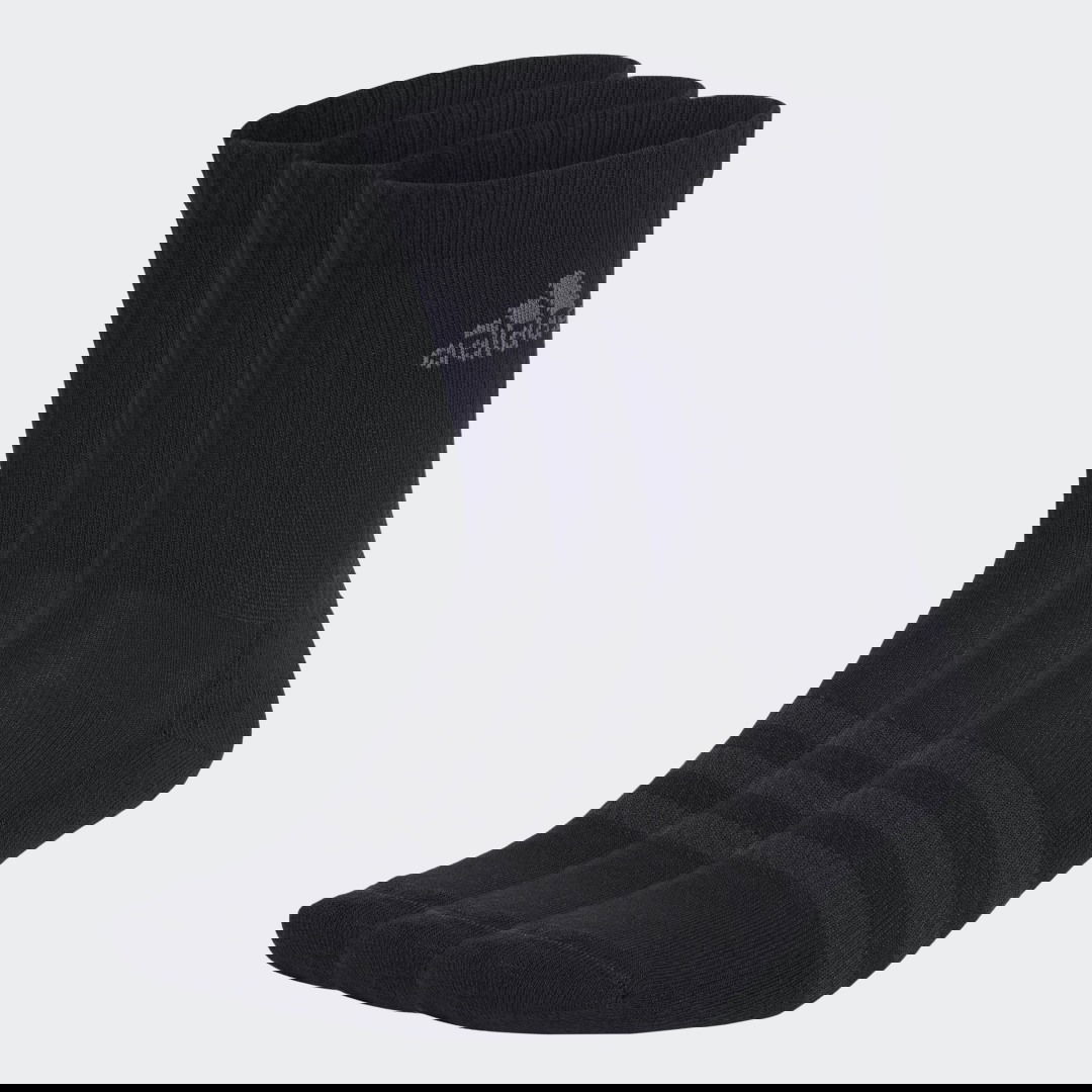 Ponožky adidas Originals Cushioned Crew Socks 3-pack Čierna | IA3950, 0