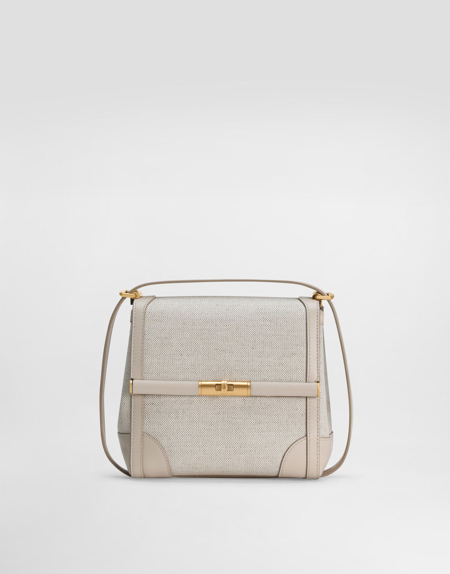 Taška cez rameno Dolce & Gabbana Dolce & Gabbana Marlene Fabric and Calfskin Shoulder/Crossbody Bag Béžová | BB7726A9AC88M043, 0