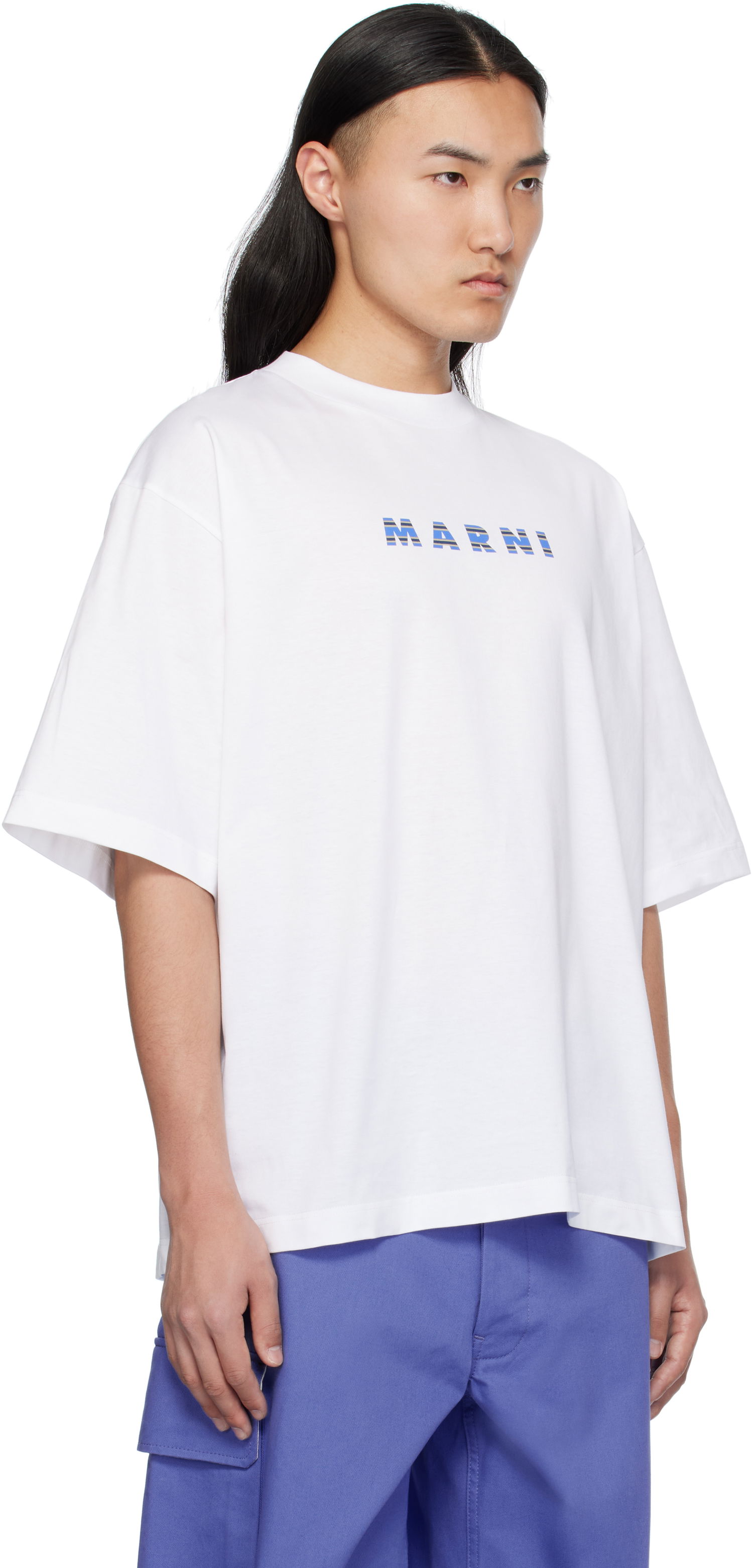 Tričko Marni Marni Crewneck Logo T-Shirt Biela | HUMU0223HP USCX51, 1