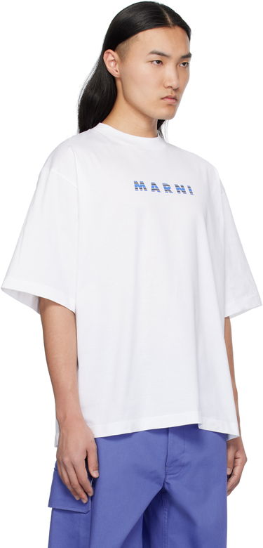 Tričko Marni Marni Crewneck Logo T-Shirt Biela | HUMU0223HP USCX51, 1