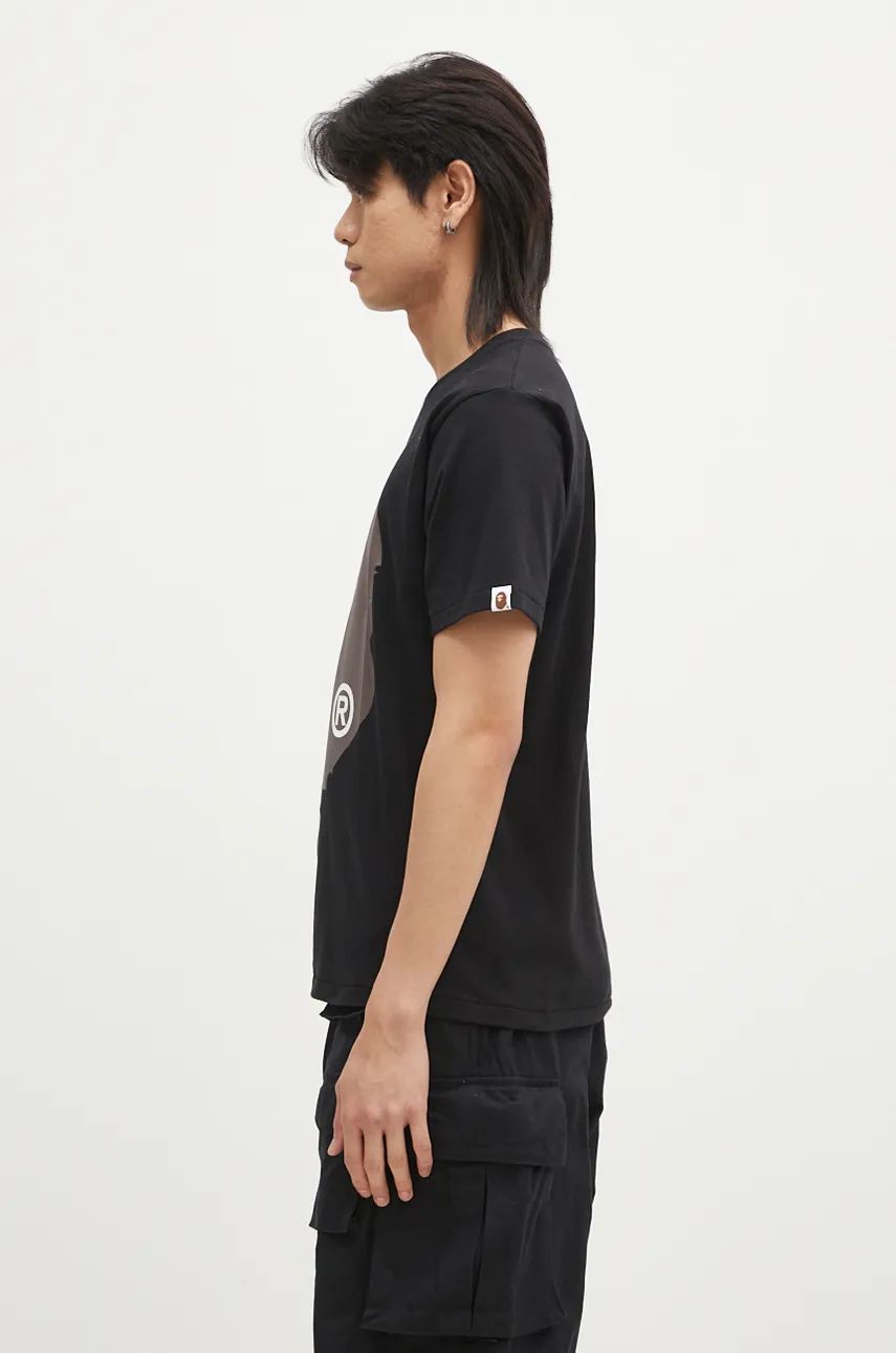 Tričko BAPE Big Ape Head Print T-Shirt Čierna | 1K80110002, 1